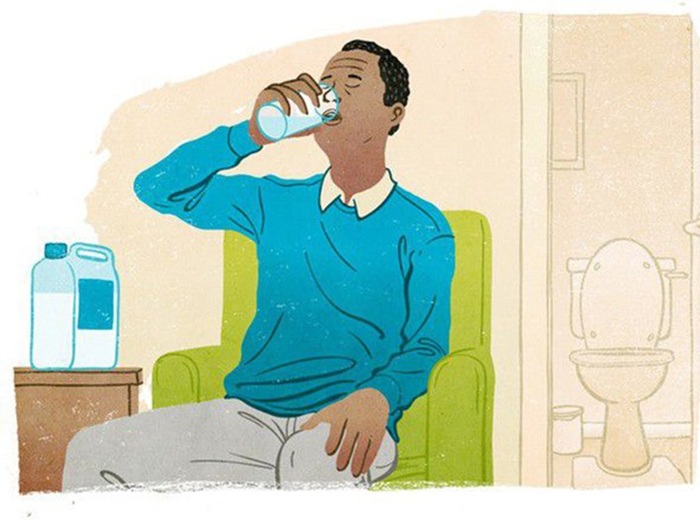 Uống thuốc xổ trước khi nội soi đại tràng