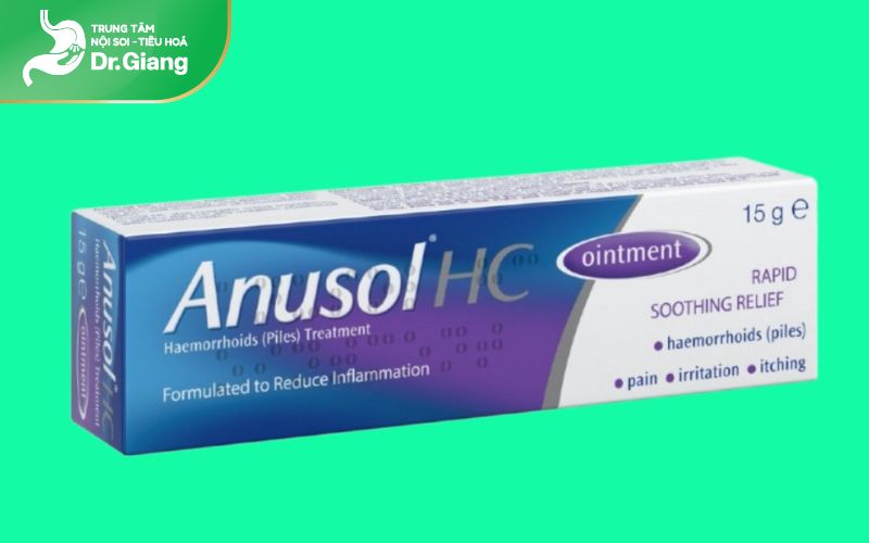 Thuốc bôi Anusol - HC hỗ trợ vết nứt lành nhanh chóng