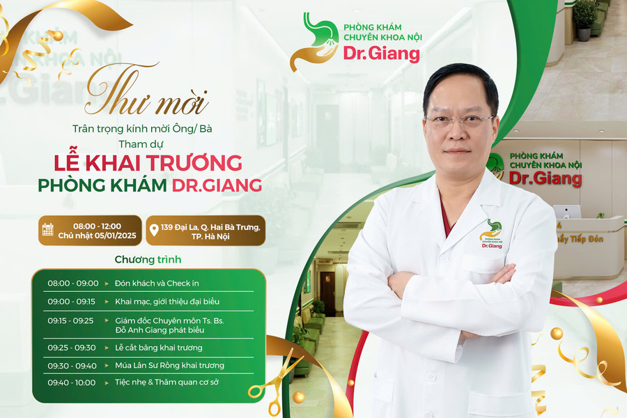 Thư mời khai trương kèm timeline chi tiết chương trình