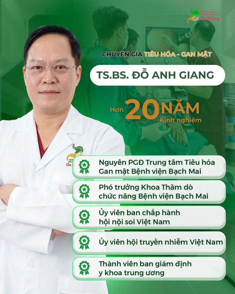 Profile của TS.BS Đỗ Anh Giang