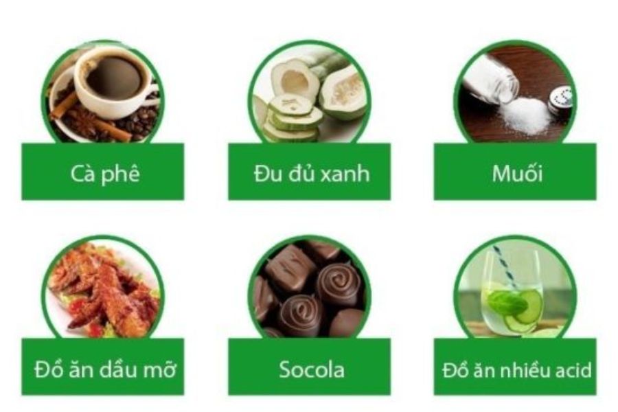 Tránh ăn các thực phẩm gây khó chịu cho dạ dày