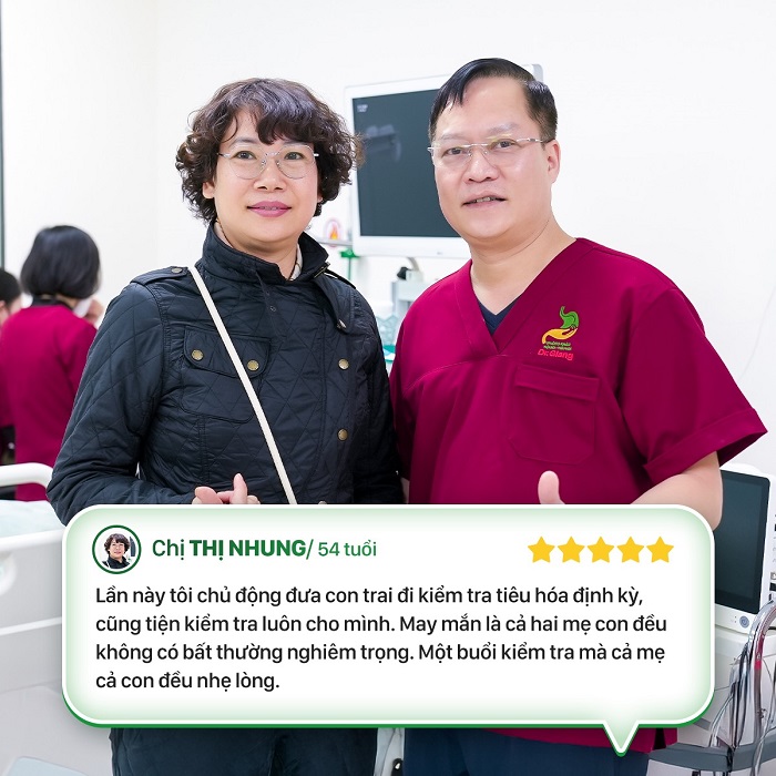 Người bệnh có phản hồi tích cực sau khi nội soi