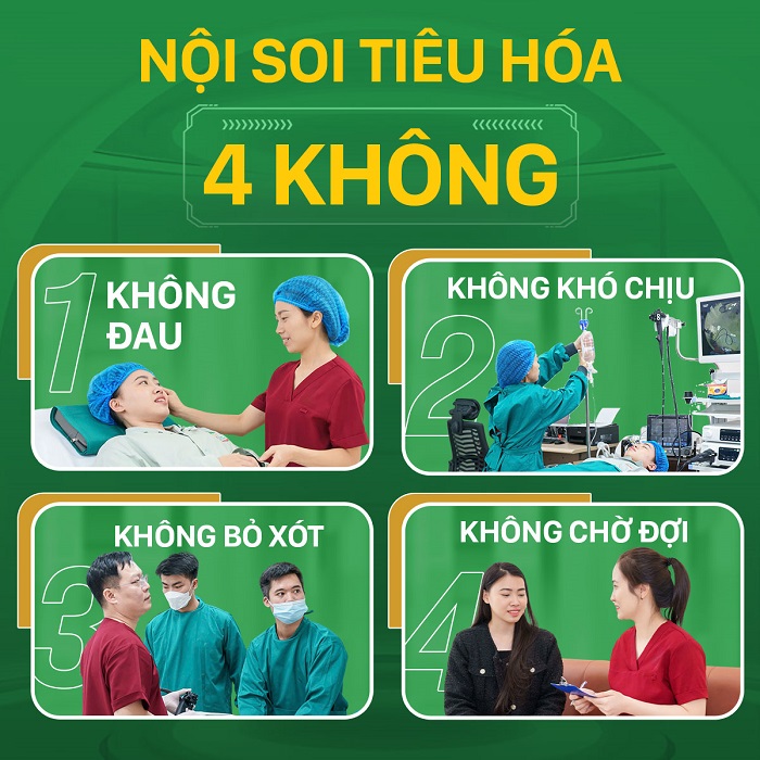 Quá trình nội soi thoải mái, không khó chịu
