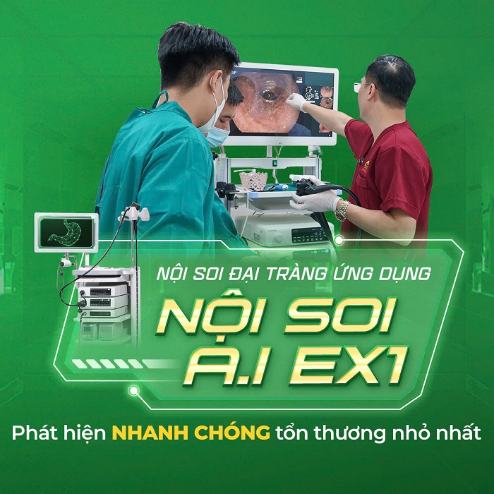 Công nghệ nội soi AI EX1 hiện đại, cho kết quả nhanh chóng